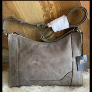 Frye “Melissa” Gray crossbody